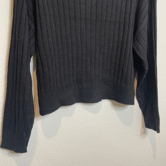 NWT Topshop Mock Neck Rib Top - Picture 4 of 13